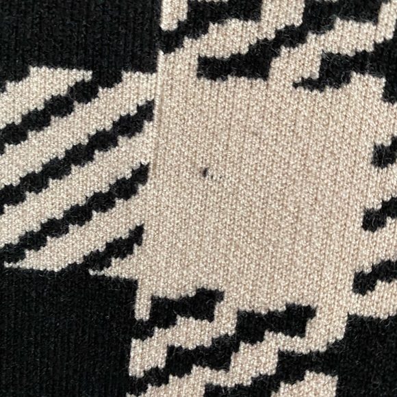 Sandro Checked Jisou Beige Cardigan - Picture 6 of 7